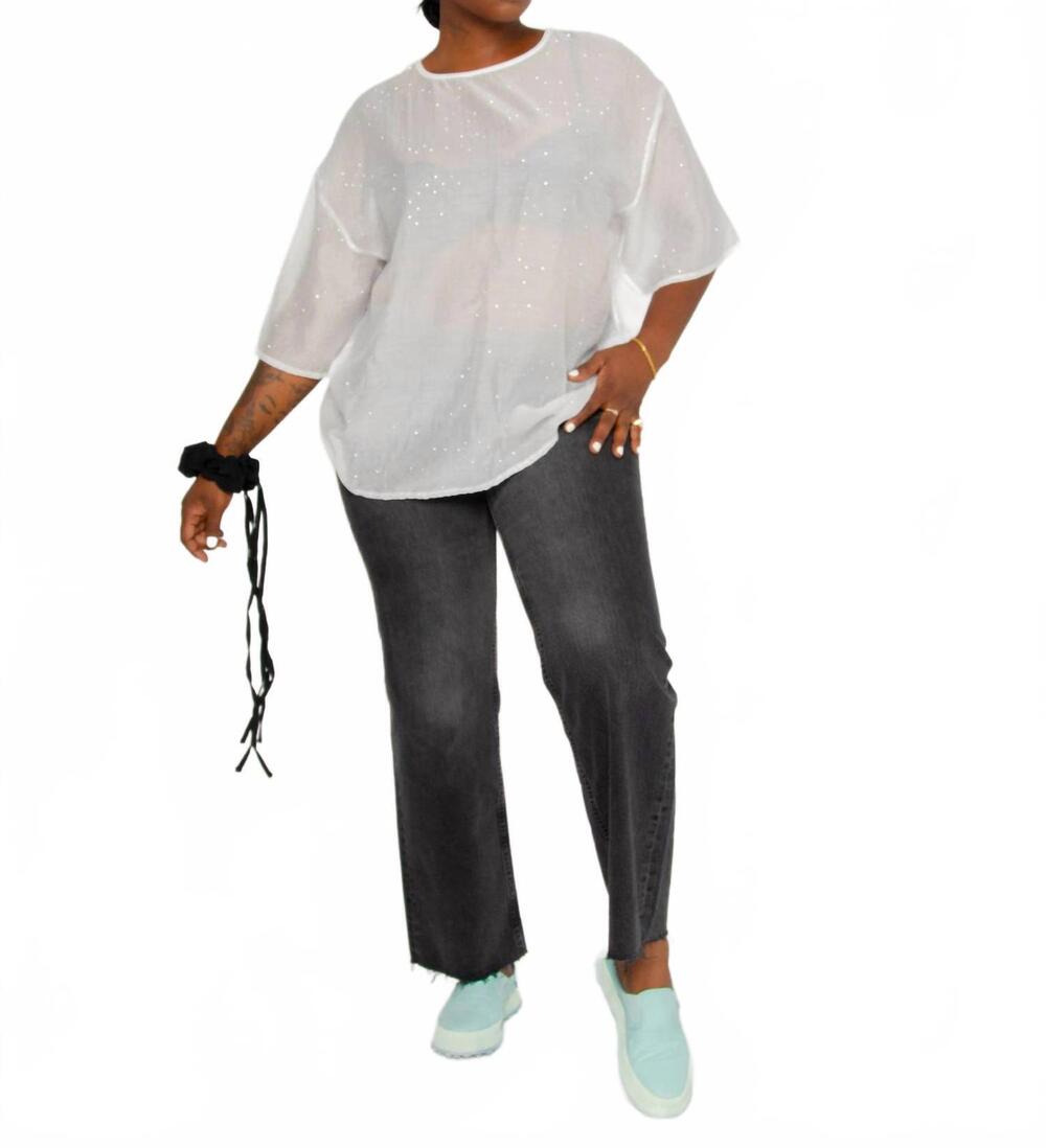 NEW RITA ROW cor crew neck top in white - Picture 7 of 10